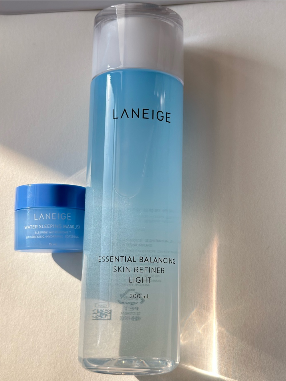 LANEIGE essential balancing toner full size mini water sleeping mask set bundle